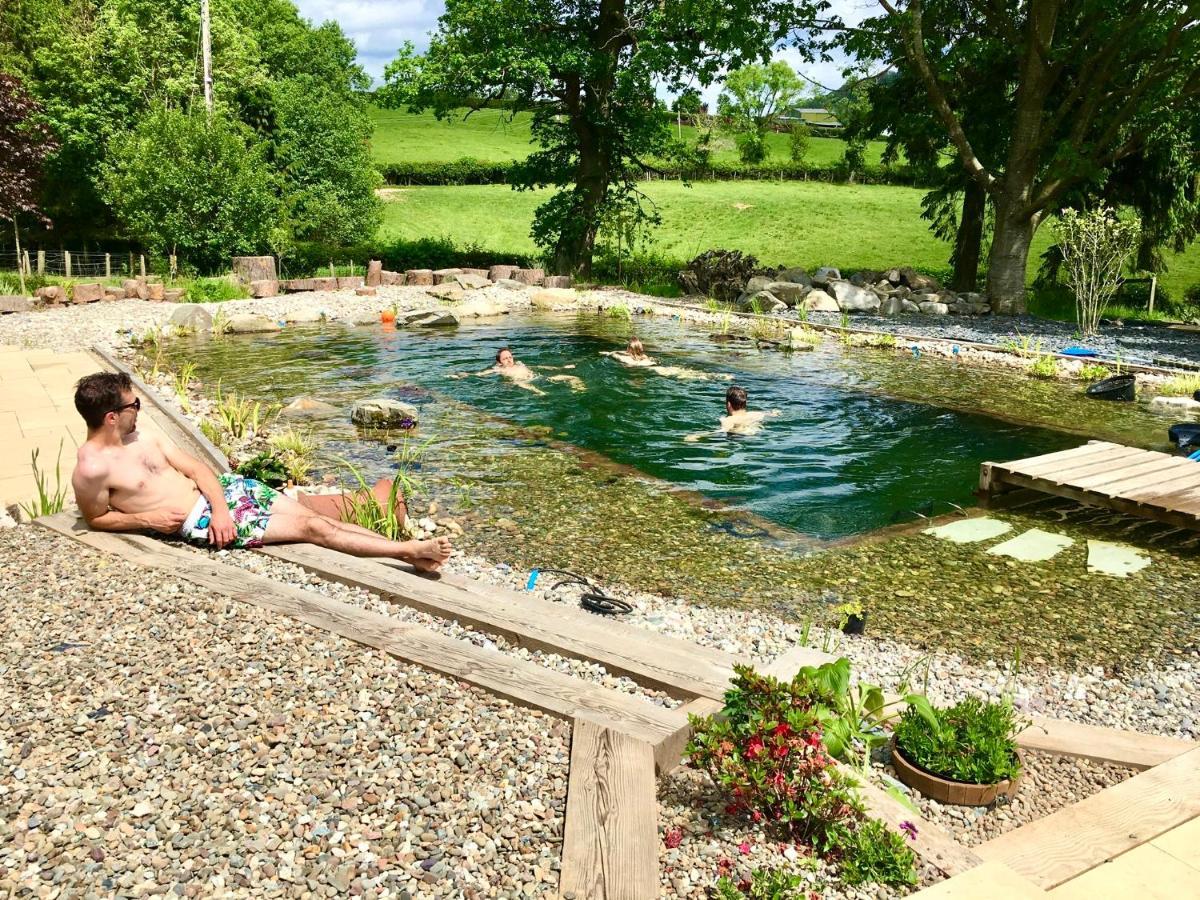 Mid-Wales Farmhouse, Swimming Pool, Tranquil Countryside Views, Sleeps 14 Meifod 외부 사진
